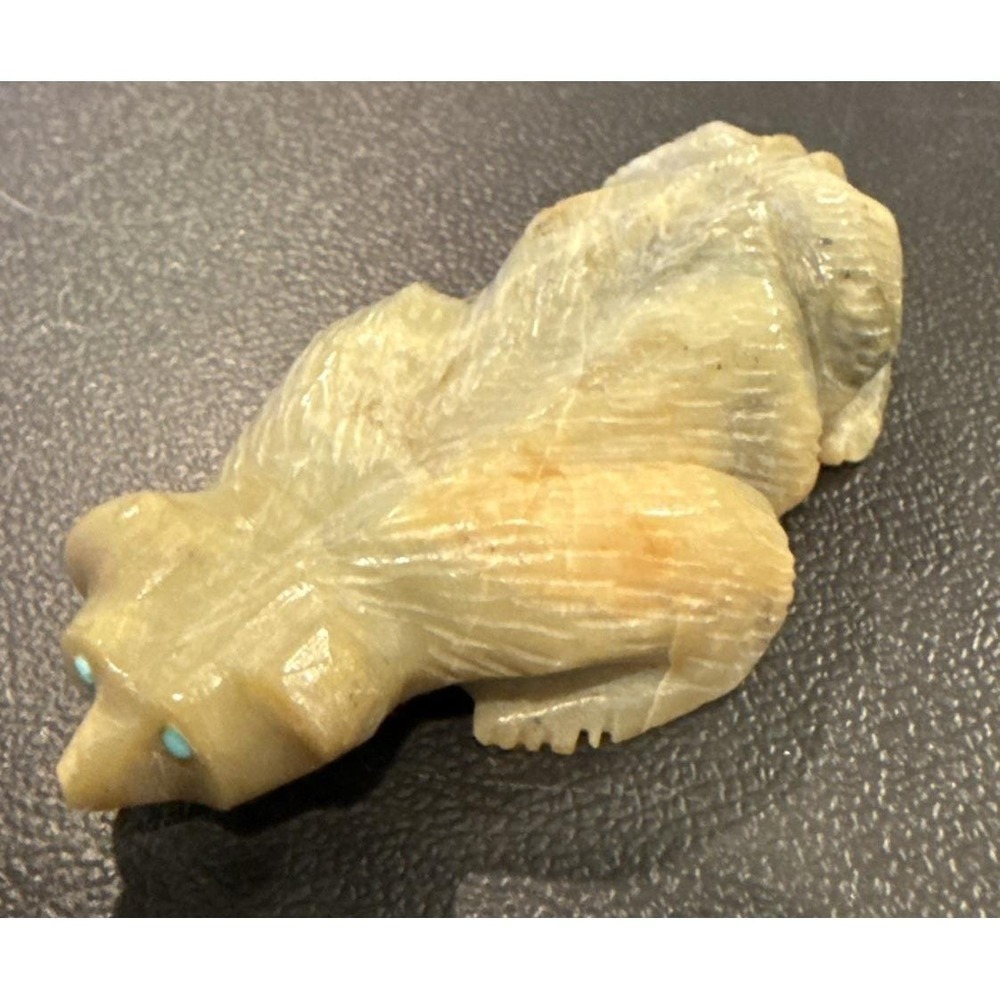 Zuni Fetish Carving Badger Bear Nelson Yatsatte Native American